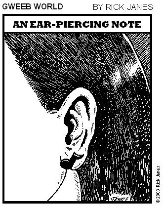 cartoon ear piercing