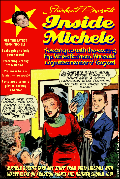 Cartoon Bachmann Inside Michele