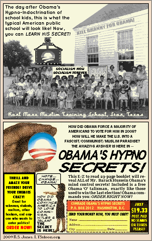 Cartoon Obama HypnoSecrets
